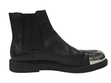 Load image into Gallery viewer, CALVIN KLEIN カルバンクライン サイドゴアブーツ メタルトゥ レザー ブラック サイズ44 美品 中古 4b004909