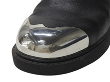 Load image into Gallery viewer, CALVIN KLEIN カルバンクライン サイドゴアブーツ メタルトゥ レザー ブラック サイズ44 美品 中古 4b004909