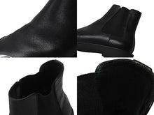 Load image into Gallery viewer, CALVIN KLEIN カルバンクライン サイドゴアブーツ メタルトゥ レザー ブラック サイズ44 美品 中古 4b004909