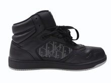 Load image into Gallery viewer, 極美品 Dior ディオール B27 オブリーク ギャラクシー ハイカットスニーカー CDロゴ レザー ブラック サイズ44 中古 4b004911
