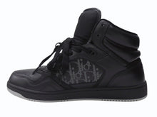 Load image into Gallery viewer, 極美品 Dior ディオール B27 オブリーク ギャラクシー ハイカットスニーカー CDロゴ レザー ブラック サイズ44 中古 4b004911