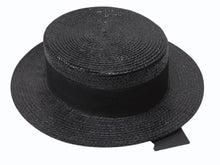 画像をギャラリービューアに読み込む, 新品未使用 SAINT LAURENT サンローラン ラフィアハット 帽子 551676 4YB50 イタリア製 レーヨン コットン ブラック サイズL 中古 4b004917