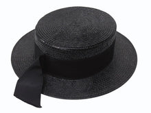 画像をギャラリービューアに読み込む, 新品未使用 SAINT LAURENT サンローラン ラフィアハット 帽子 551676 4YB50 イタリア製 レーヨン コットン ブラック サイズL 中古 4b004917