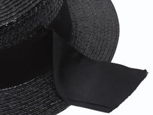 画像をギャラリービューアに読み込む, 新品未使用 SAINT LAURENT サンローラン ラフィアハット 帽子 551676 4YB50 イタリア製 レーヨン コットン ブラック サイズL 中古 4b004917