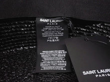 画像をギャラリービューアに読み込む, 新品未使用 SAINT LAURENT サンローラン ラフィアハット 帽子 551676 4YB50 イタリア製 レーヨン コットン ブラック サイズL 中古 4b004917
