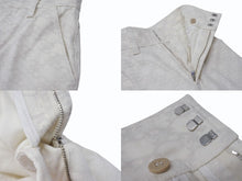 画像をギャラリービューアに読み込む, FENDI フェンディ FF総柄 パンツ レディース サイズ36 FLP631 ホワイト アイボリー 美品 中古 4b004918