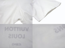 画像をギャラリービューアに読み込む, LOUIS VUITTON ルイヴィトン 21SS 半袖Tシャツ RW211W サイズXS チェーン 反転ロゴプリント ホワイト ブラック 美品 中古 4b004920