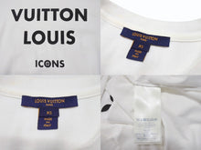 画像をギャラリービューアに読み込む, LOUIS VUITTON ルイヴィトン 21SS 半袖Tシャツ RW211W サイズXS チェーン 反転ロゴプリント ホワイト ブラック 美品 中古 4b004920