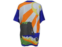 画像をギャラリービューアに読み込む, LOUIS VUITTON ルイヴィトン LVMインターシャＴシャツ ニット RM211M ZLW HKN15W コットンブルー マルチカラー サイズXS 美品 中古 4b004921