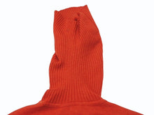 画像をギャラリービューアに読み込む, AMBUSH アンブッシュ ニット ハイネック ロゴ ウール ナイロン ポリウレタン レッド サイズ3 美品 中古 4b004922