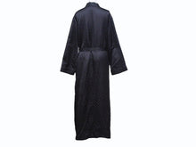 Load image into Gallery viewer, 極美品 CHROME HEARTS クロムハーツ 総柄 マルチモチーフ シルク ガウンコート ブラック サイズM 中古 4b004925