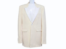 画像をギャラリービューアに読み込む, 極美品 SAINT LAURENT PARIS サンローランパリ 15AW テーラードジャケット 393101 Y699J サイズ48 シングル ウール モヘヤ 中古 4b004926