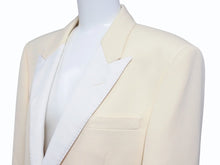 画像をギャラリービューアに読み込む, 極美品 SAINT LAURENT PARIS サンローランパリ 15AW テーラードジャケット 393101 Y699J サイズ48 シングル ウール モヘヤ 中古 4b004926