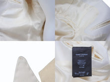 画像をギャラリービューアに読み込む, 極美品 SAINT LAURENT PARIS サンローランパリ 15AW テーラードジャケット 393101 Y699J サイズ48 シングル ウール モヘヤ 中古 4b004926