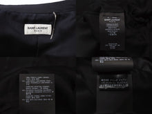 画像をギャラリービューアに読み込む, SAINT LAURENT PARIS サンローラン パリ ジャケット 392891 ブラック サイズ50 ウール 美品 中古 4b004927