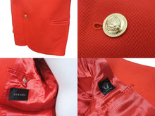 画像をギャラリービューアに読み込む, BALENCIAGA バレンシアガ オーバーサイズ ナイロンジャケット 623794 サイズ1 ロゴプリント レッド 20年製 美品 中古 4b004963