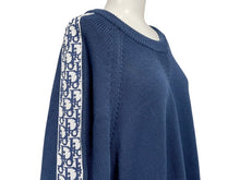 Load image into Gallery viewer, 極美品 ChristianDior クリスチャンディオール トロッター ニット カーディガン セーター 943M672AT072 コットン ネイビー サイズXL 中古 4b004931