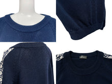 Load image into Gallery viewer, 極美品 ChristianDior クリスチャンディオール トロッター ニット カーディガン セーター 943M672AT072 コットン ネイビー サイズXL 中古 4b004931