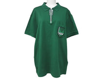 画像をギャラリービューアに読み込む, 極美品 PRADA プラダ ジップアップ ポロシャツ 半袖 98339 トップス コットン グリーン サイズXL 中古 4b004932