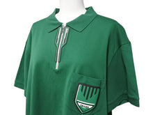 画像をギャラリービューアに読み込む, 極美品 PRADA プラダ ジップアップ ポロシャツ 半袖 98339 トップス コットン グリーン サイズXL 中古 4b004932