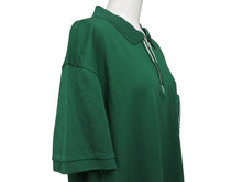 画像をギャラリービューアに読み込む, 極美品 PRADA プラダ ジップアップ ポロシャツ 半袖 98339 トップス コットン グリーン サイズXL 中古 4b004932