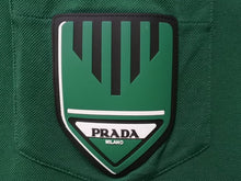 画像をギャラリービューアに読み込む, 極美品 PRADA プラダ ジップアップ ポロシャツ 半袖 98339 トップス コットン グリーン サイズXL 中古 4b004932