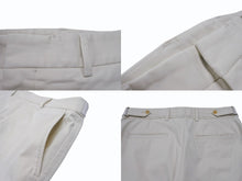 画像をギャラリービューアに読み込む, GUCCI グッチ 2015年製 スラックス パンツ 363962Z7773 ホワイト アイボリー サイズ46 美品 中古 4b004933