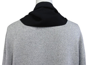 極美品 RAF SIMONS ラフシモンズ The Clash サマーニット 915568 スカーフドッキング ラメ シルバー レーヨン ポリエステル サイズXS 中古 4b004934