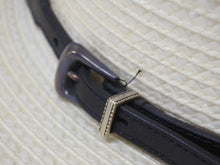 Load image into Gallery viewer, 極美品 SAINT LAURENT サンローラン ウエスタン ストロー ハット ホワイト アイボリー 美品 中古 4b004943