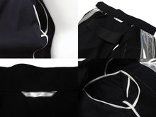 Load image into Gallery viewer, Calvin Klein カルバンクライン 比翼ジャケット アウター サイズ38 コットン ポリウレタンコーティング シルバー ブラック 美品 中古 4b004946