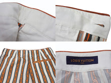 Load image into Gallery viewer, 極美品 LOUIS VUITTON ルイヴィトン ストライプ パジャマ パンツ RM192M NLJ HHP17W オレンジ ホワイト サイズ44 中古 4b004948