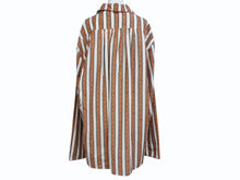 Load image into Gallery viewer, LOUIS VUITTON ルイヴィトン ストライプ チェーン シャツ パジャマ 1A50XL オレンジ ホワイト サイズL 美品 中古 4b004949