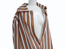 Load image into Gallery viewer, LOUIS VUITTON ルイヴィトン ストライプ チェーン シャツ パジャマ 1A50XL オレンジ ホワイト サイズL 美品 中古 4b004949