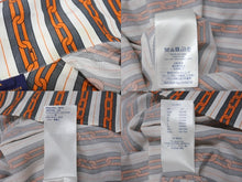 Load image into Gallery viewer, LOUIS VUITTON ルイヴィトン ストライプ チェーン シャツ パジャマ 1A50XL オレンジ ホワイト サイズL 美品 中古 4b004949