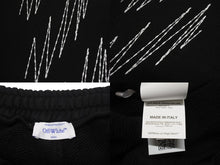 画像をギャラリービューアに読み込む, 極美品 OFF-WHITE オフホワイト ダイアゴナル刺繍 スウェットパンツ ジョガーパンツ OMCH054F23FLE010 サイズXXL ブラック 中古 4b004953