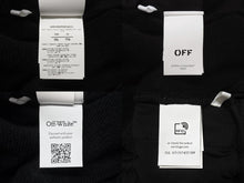 画像をギャラリービューアに読み込む, 極美品 OFF-WHITE オフホワイト ダイアゴナル刺繍 スウェットパンツ ジョガーパンツ OMCH054F23FLE010 サイズXXL ブラック 中古 4b004953