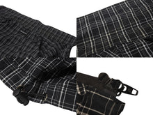 画像をギャラリービューアに読み込む, BALENCIAGA バレンシアガ 21SS トラックジャケット 612966 サイズL オーバーサイズ ブラック ロゴ刺繍 チェック柄 美品 中古 4b004962