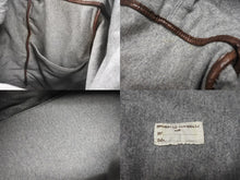 Load image into Gallery viewer, BRUNELLO CUCINELLI ブルネロクチネリ 2WAYバッグ レザー カシミヤ ベージュ ブラウン グレー アンティークシルバー金具 美品 中古 4b004967