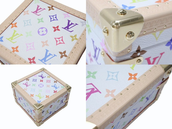 新品未使用 LOUIS VUITTON ルイヴィトン LV × TM マル ピラミッド トランクケース M13126 モノグラム マルチカラー 村上隆 中古 4b004973