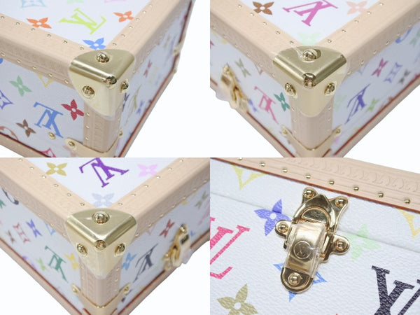 新品未使用 LOUIS VUITTON ルイヴィトン LV × TM マル ピラミッド トランクケース M13126 モノグラム マルチカラー 村上隆 中古 4b004973