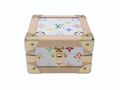 新品未使用 LOUIS VUITTON ルイヴィトン LV × TM マル ピラミッド トランクケース M13126 モノグラム マルチカラー 村上隆 中古 4b004974