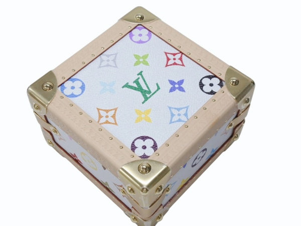 新品未使用 LOUIS VUITTON ルイヴィトン LV × TM マル ピラミッド トランクケース M13126 モノグラム マルチカラー 村上隆 中古 4b004974