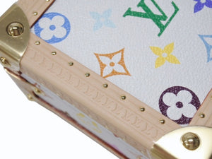 新品未使用 LOUIS VUITTON ルイヴィトン LV × TM マル ピラミッド トランクケース M13126 モノグラム マルチカラー 村上隆 中古 4b004974