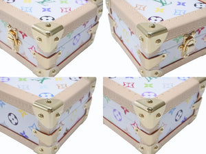 新品未使用 LOUIS VUITTON ルイヴィトン LV × TM マル ピラミッド トランクケース M13126 モノグラム マルチカラー 村上隆 中古 4b004974