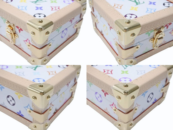 新品未使用 LOUIS VUITTON ルイヴィトン LV × TM マル ピラミッド トランクケース M13126 モノグラム マルチカラー 村上隆 中古 4b004974