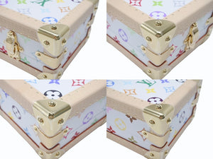 新品未使用 LOUIS VUITTON ルイヴィトン LV × TM マル ピラミッド トランクケース M13126 モノグラム マルチカラー 村上隆 中古 4b004974
