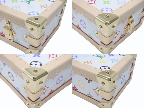 新品未使用 LOUIS VUITTON ルイヴィトン LV × TM マル ピラミッド トランクケース M13126 モノグラム マルチカラー 村上隆 中古 4b004974