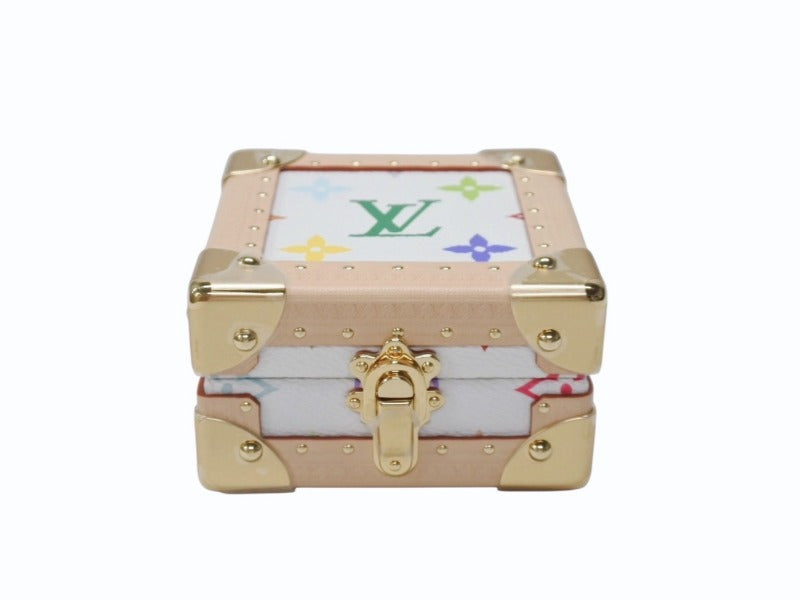 New and unused LOUIS VUITTON LV × TM Maru Pyramid Trunk Case M13126 Monogram Multicolor Takashi Murakami Used 4b004975