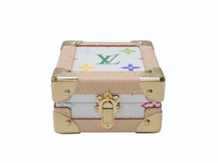 新品未使用 LOUIS VUITTON ルイヴィトン LV × TM マル ピラミッド トランクケース M13126 モノグラム マルチカラー 村上隆 中古 4b004975