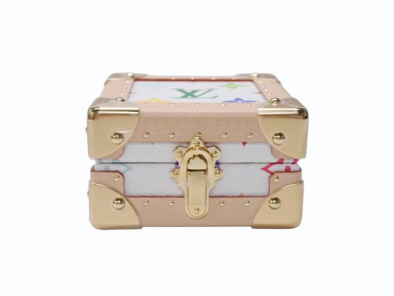 New and unused LOUIS VUITTON LV × TM Maru Pyramid Trunk Case M13126 Monogram Multicolor Takashi Murakami Used 4b004975